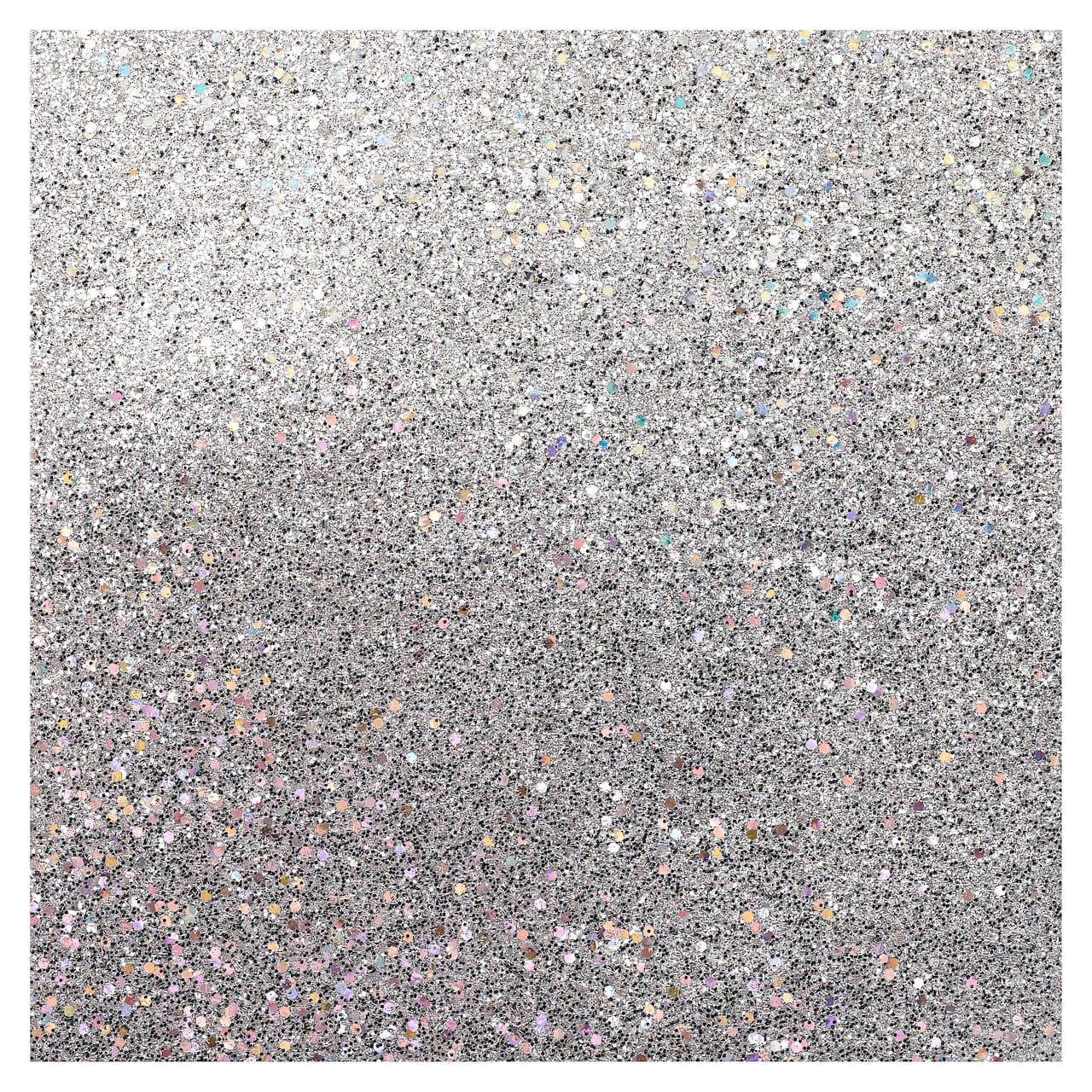 Confetti Glitter Paper by Recollections 12 x 12 in Silver | Michaels